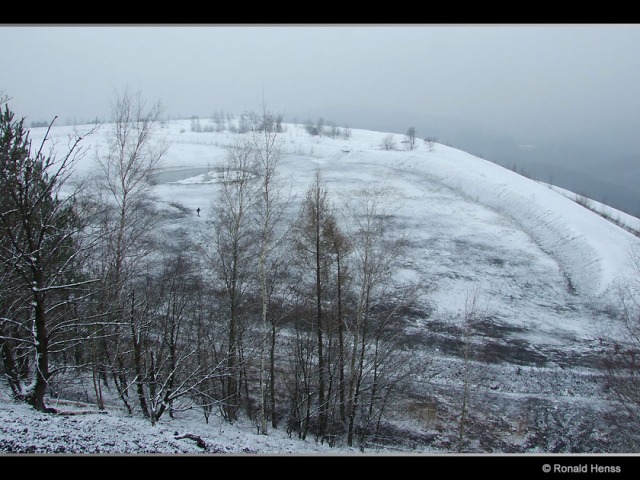Bergehalde Lydia - Plateau im Winter